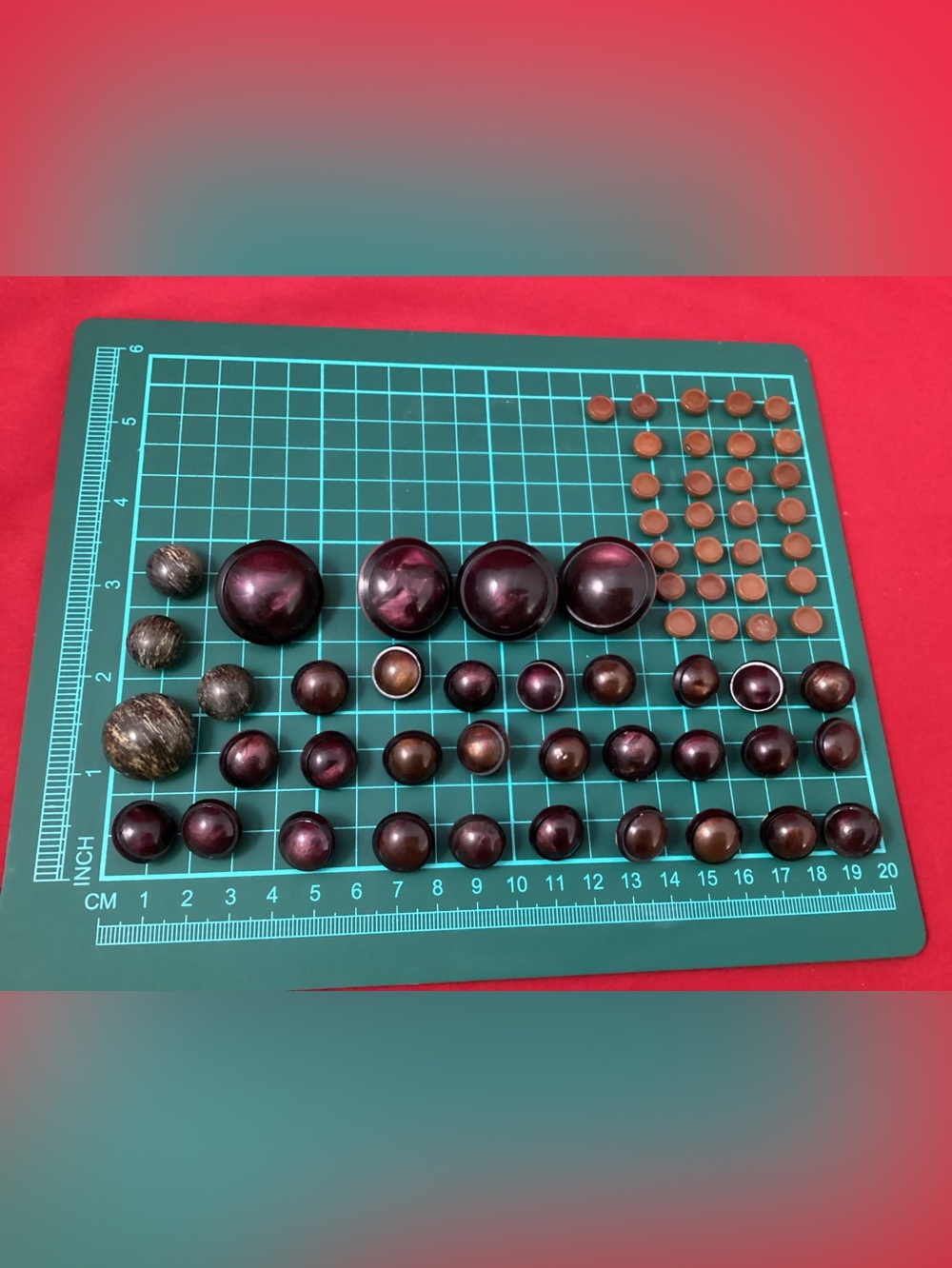 Assorted 45 grams Domed vintage Sewing buttons